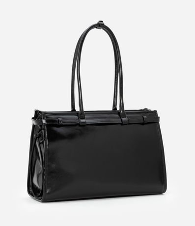 Cartera Satchel Grande con Detalle Cintado 4