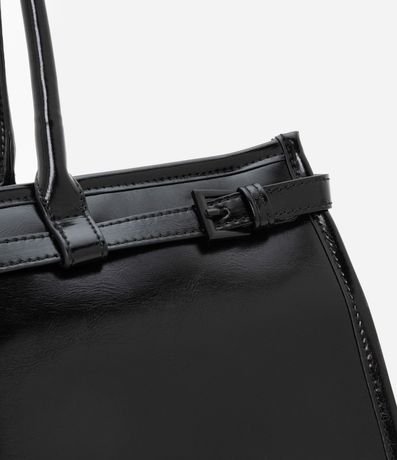 Cartera Satchel Grande con Detalle Cintado 5