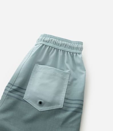 Bermuda Infantil de Banho con Blocos Degradês e  Rayas - Talle 5 a 14 años 5