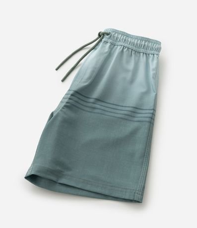 Bermuda Infantil de Banho con Blocos Degradês e  Rayas - Talle 5 a 14 años 6