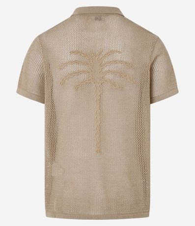 Camisa Regular Texturizado con Textura Efecto Ganchillo 8