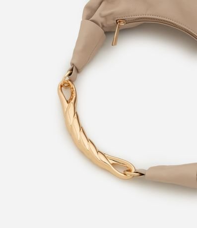 Cartera Hobo Grande con Detalle de Metal en la Asa Boho Romântico 5