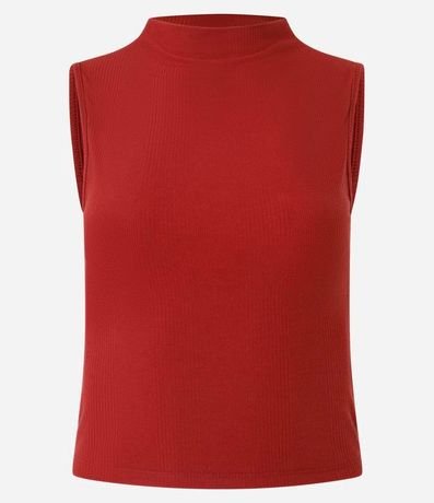 Blusa en Rib con Cuello Alto 5