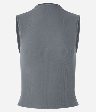 Blusa en Rib con Cuello Alto 4