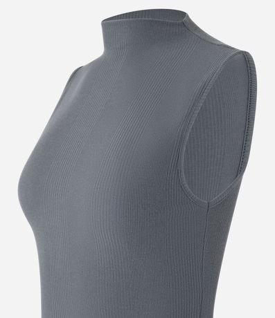Blusa en Rib con Cuello Alto 5