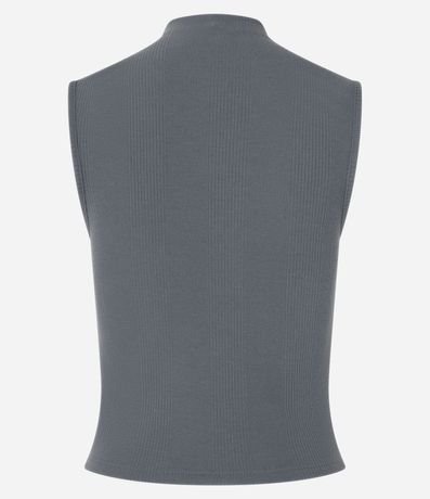 Blusa en Rib con Cuello Alto 6