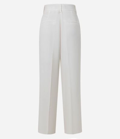 Pantalón Recto en Sastrería con Pliegues 7