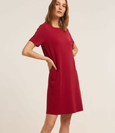 Vestido T-Shirt en Media Malla con Bolsillos 4