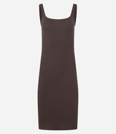 Vestido Midi en Algodón con Escote Cuadrado 4