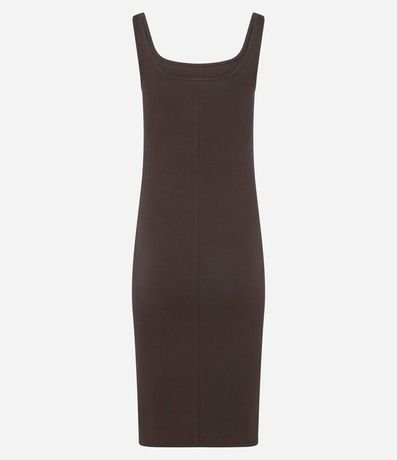 Vestido Midi en Algodón con Escote Cuadrado 6