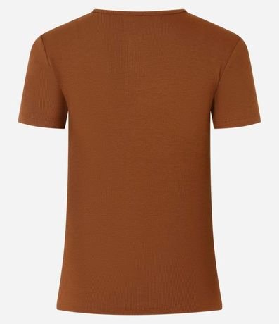 Blusa en Rib con Botones en el Cuello 8