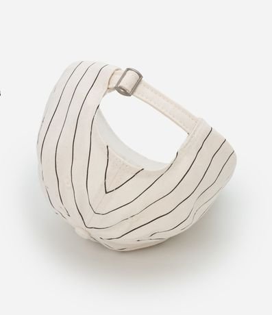 Gorra Aba Curva en Sarga con Estampa Rayada y Bordado Monte Carlo 3