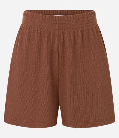 Short en Rib con Bolsillos Laterales 5