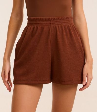 Short en Rib con Bolsillos Laterales 2
