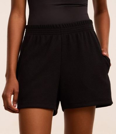 Short en Rib con Bolsillos Laterales 2