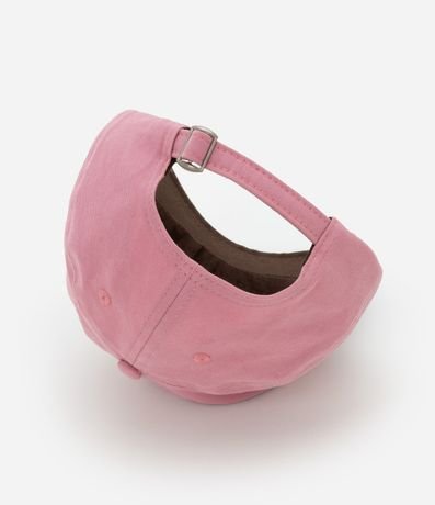 Gorra en Sarga con Aba Contrastante y Estampa Bordada 4