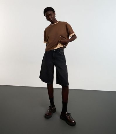 Blusa Cropped Oversized en Media Malla 2