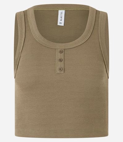 Blusa en Rib con Botones Delanteros 6