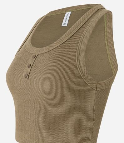 Blusa en Rib con Botones Delanteros 7