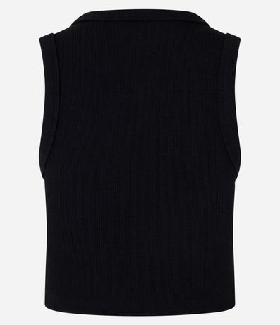 Blusa en Rib con Botones Delanteros 8
