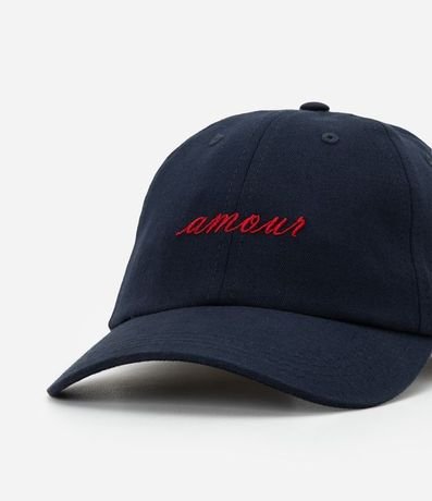 Gorra Aba Curva en Sarga con Bordado Amour 5