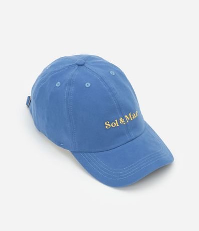 Gorra Aba Curva en Sarga con Bordado Sol&Mar 2