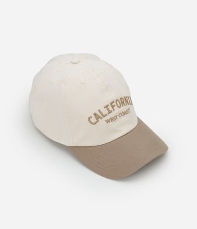 Gorra Aba Curva en Sarga con Bordado California 2
