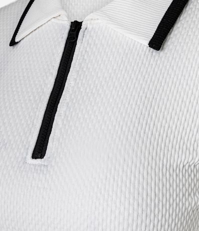 Blusa Polo con Cremallera en Seamless Texturizada 5