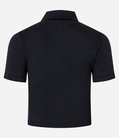 Blusa Polo con Cremallera en Seamless Texturizada 7