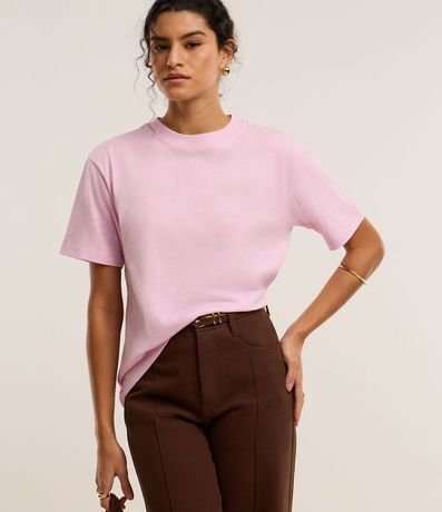 Remera en Algodón con Cuello Redondo 1