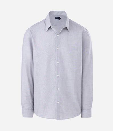 Camisa Regular Básica en Algodón con Manga Larga 6