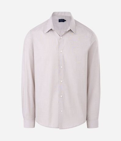 Camisa Regular Básica en Algodón con Manga Larga 6