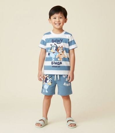 Remera Infantil con Estampa Bluey y Bingo - Talle 2 a 6 años