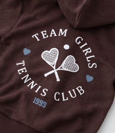Campera Infantil con Estampa Lettering Tennis Club - Talle 1 a 6 años 8