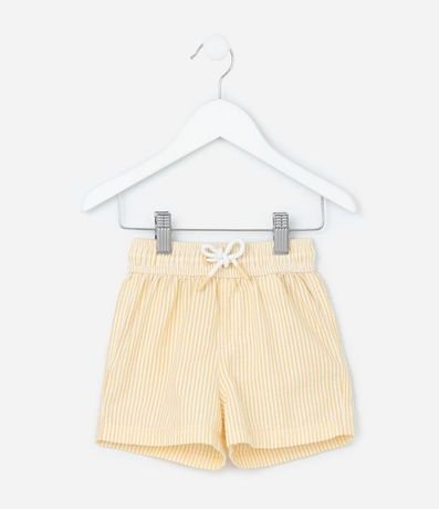 Bermuda Infantil en Microfibra con Textura y Rayas - Talle 1 a 5 años 2