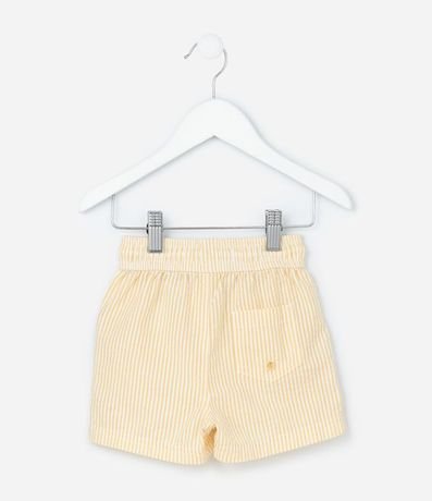 Bermuda Infantil en Microfibra con Textura y Rayas - Talle 1 a 5 años 3