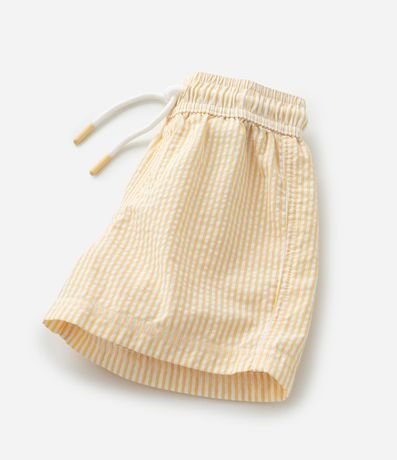 Bermuda Infantil en Microfibra con Textura y Rayas - Talle 1 a 5 años 6