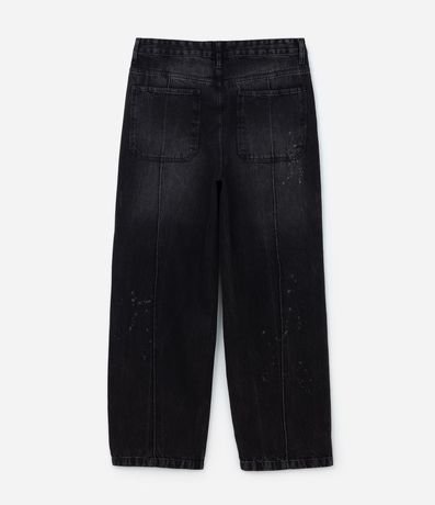 Pantalón Super Baggy en Jeans con Frisos y Efecto de Respingos 6