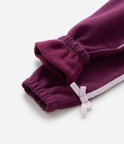 Pantalón Jogger Infantil Calientita con Lacitos Aplicados - Talle 1 a 6 años 4