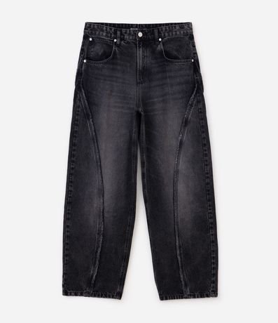 Pantalón Super Baggy en Jeans con Detalles Deshilachados 5