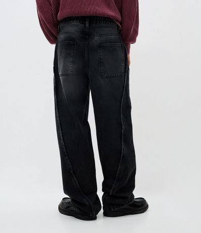 Pantalón Super Baggy en Jeans con Detalles Deshilachados 3