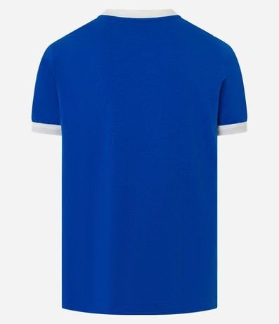 Remera Regular en Algodón con Rayas en los Hombros 6