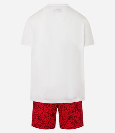 Pijama Corta con Estampa Lettering Spider-Man 5