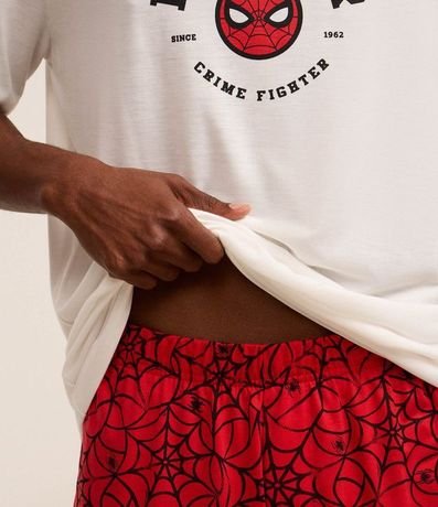 Pijama Corta con Estampa Lettering Spider-Man 2