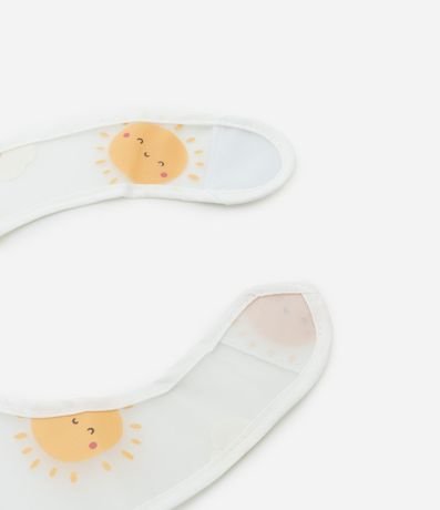 Babero Infantil con Bolsillo y Estampa de Sol y Nubes - Talle único 2