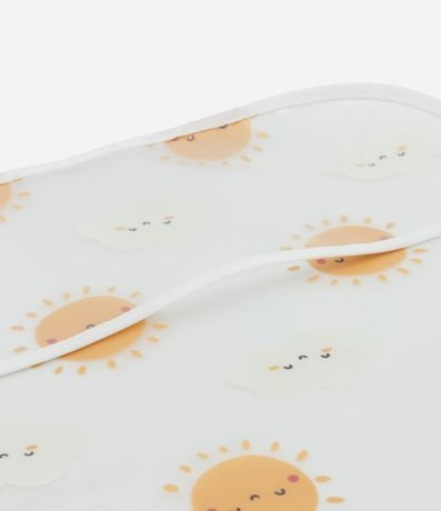 Babero Infantil con Bolsillo y Estampa de Sol y Nubes - Talle único 3