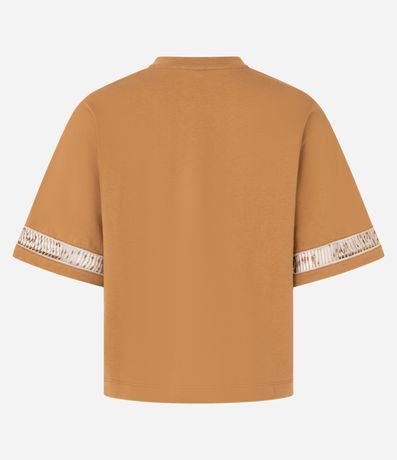 Blusa Boxy en Algodón con Entremedios en la Manga 7