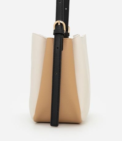 Cartera Bucket Pequeña  con Contraste de Colores 2