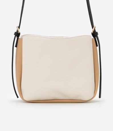 Cartera Bucket Pequeña  con Contraste de Colores 3