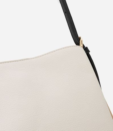 Cartera Bucket Pequeña  con Contraste de Colores 4